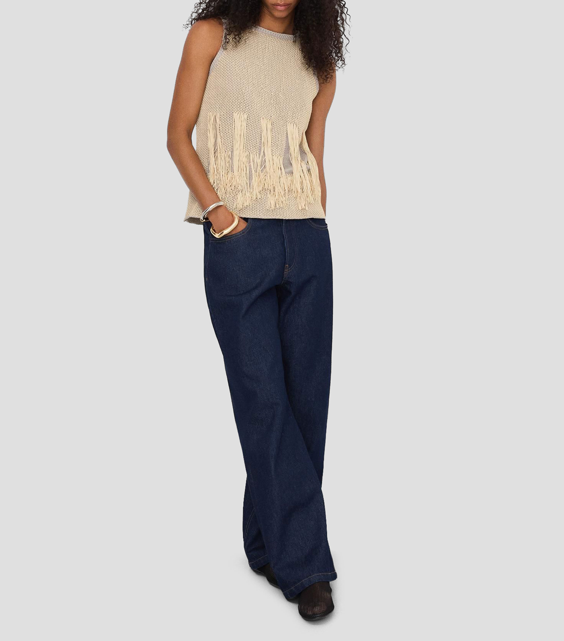 Blusa de diseño fantasía sin mangas Mujer